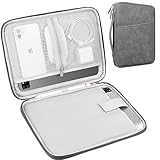 Lacdo Tablet Tasche Schutzhülle für 11 Zoll iPad Pro M4 OLED, 11' iPad Air M2, 10.9' iPad, 10.2' iPad, 11' iPad Pro, 10.9' iPad Air 5 4, 10.5' iPad Pro Air, Galaxy Tab A9+ Magic Keyboard, Dunkelgrau