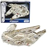 4D Build - Star Wars Millennium Falcon - detailreicher 3D-Modellbausatz aus hochwertigem Karton, 223 Teile, für Star Wars Fans ab 12 Jahren