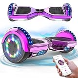 RCB Hoverboards 6,5 Zoll Skateboard Kinder und Jugendliche Hoverboards mit Bluetooth - Led Licht Segway mit Leistungsstarkem Motor Geschenk für Kinder