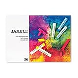 Honsell 47653 - Jaxell Pastellkreide, eckige Form, 36er Set, für flächiges und präzises Arbeiten, satte, lichtechte Farben, ideal für Künstler, Hobbymaler, Kinder, Schule, Kunstunterricht