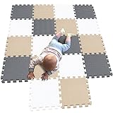 MQIAOHAM® 18 Stücke Baby puzzelmatten für Babys spielmatte Kinder puzzlematte Teppich G301018-101110112