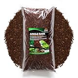 Jungle Bark schöner Bodengrund als Terrarieneinstreu für u.a. Regenwaldterrarien - rötliche Pinie für Ihr Terrarium als Bodensubstrat - Pinienrinde Einstreu für Echsen (10 Liter)