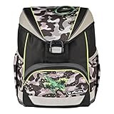 Herlitz Unisex Kinder Ultralight Camo Dragon Schulranzen, Multicoloured, M