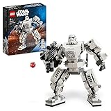 LEGO 75370 Star Wars Sturmtruppler Mech Set, Baubares Actionfigur-Modell mit Gelenkteilen, Minifiguren-Cockpit und großem Stud-Shooter, Sammelspielzeug für Kinder ab 6 Jahren