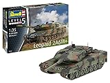 Revell Modellbausatz I Leopard 2 A6M+ I Detailreicher Level 5 Panzerbausatz I 250 Teile I Maßstab 1:35 I für Kinder und Erwachsene ab 13 Jahren, Mittel