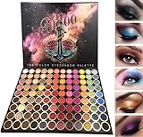 Beauty Searcher 108 Farben Professionelle Lidschatten Palette, Matte Schimmer Glitter Bunte Lidschatten, Hochpigmentierte Wasserfeste Langanhaltende Nude Makeup Palette Augen Make Up Sets, Creme