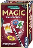 Kosmos 657413 Magic Zauber-Tricks, Zaubern Lernen im Handumdrehen, Mit Zauberstab und Utensilien für 20 magische Tricks, Kompaktes Format, Mitbringspiel, Experimentierset