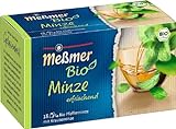 Meßmer Bio Minze | erfrischend | 18 Teebeutel | Vegan | Glutenfrei | Laktosefrei