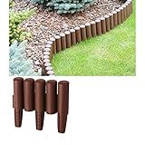 2,7m Palisade braun Beeteinfassung Beetumrandung Gartenpalisade Rasenkante