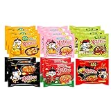 Kennenlernbox 14er Instant Nudeln Set | Koreanische Hot Chicken Ramen 14er Mix zum Probieren (Kompatibel mit Samyang)