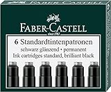 Faber-Castell Gel-Tintenpatronen Standard, 5 Packungen, schwarz, 30 Stück