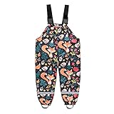 Armbanduhr Kinder Blau Kleinkind Kinder Regen Latzhose Winddicht Wasserdicht Schlamm Overall Outfits Polyestermischung Wasserdicht Regentag Schutzschuhe Baby (Multicolor, 8-9 Years)