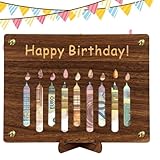 Furtryvl Happy Birthday Geldhalter Karten – Happy Birthday Karte Bargeldhalter | Holzhandwerk Ornament für Schreibtisch, Holz Geld Geburtstag Kartenhalter für Jungen Mädchen