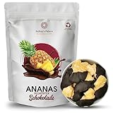 Sultan’s Palace Getrocknete Ananas in Zartbitter Schokolade – 200 g – Feinherbe Bitterschokolade – Schokoladenfrüchte – Geschenkidee