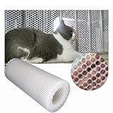 Katzennetz für Balkon, Schutznetz für Katzen Dickes Verstärktes Sicherheitsnetz Kunststoff, Ohne Bohren, Bissfest Reißfest, Kinder Absturzsicherungs Netz für Fenster und Terrasse Treppen Schutz ( Colo
