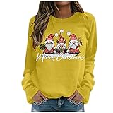 GFPGNDFHG Hässliche Weihnachtspullover Damen Rudolph Rentier Sweatjacke Damen Mit Kapuze Weihnachtspulli Pullover Pulli Damen Weihnachtskleider Damenmode Große Größen Yk2 Sweatshirt Damen