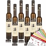 Rheinberg Eiswein Silvaner QmP, süß, sortenreines Weinpaket + VINOX Winecards (6x0,375l)