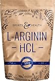 L Arginin Pulver HCL - 500g Veganes Arginin Pulver 5g pro Tagesdosis - L-Arginin HCL Ist Die Reinste Quelle Mit Höchster Bioverfügbarkeit Und Optimalen PH - Wert - L Arginin Abgefüllt In Deutschland