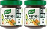 Knorr Gemüse Bouillon Bio purer Geschmack mit 35% Gemüse und Kräutern 100 g (Packung mit 2)