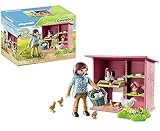 PLAYMOBIL Country 71308 Hühner mit Küken, Hahn und Hennen; Hühnerhaus für deinen Bauernhof, inklusive Stickern, Spielzeug für Kinder ab 4 Jahren