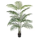 Dripex Künstliche Palme Groß 150cm Kunstpflanzen wie echt, kunstpalme für Indoor, Künstliche Pflanze, Kunstbaum groß, Fake Palme mit Topf, für Wohnzimmer, Schlafzimmer, Büro Deko