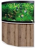 Aquariumkombination Fluval Venezia 350 mit LED Beleuchtung, Heizer, Filter und Unterschrank weiß-Eiche