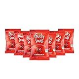 FruitySouls - Gefriergetrocknete Erdbeeren mit Schokolade | 7er Pack (560g) Erdbeere Vollmilch | Schokolierte Früchte | Gefriergetrocknete Früchte mit Vollmilch-Schokomantel | Schokofrüchte