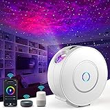 Nigecue LED Smart Sternenhimmel Projektor, WLAN Sternenprojektor 3D Galaxy mit App-/Sprachsteuerung, Timer, Kompatibel mit Alexa/Google Assistant, Geeignet für Baby Kinder Schlafzimmer Heimkino