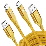 sweguard USB C Kabel 3.1A [2Stück 2m] Schnellladung,Ladekabel USB C Nylon Type C Kabel für Samsung Galaxy S24 S23 S22 S21 S20 Plus/Ultra/FE,iPhone 16 15 Pro Max,Note20 10,A72 A71 A52 A51 A50,M31 M30s