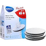 Brita Wasserfilter MicroDisc 4er Pack, Filter für BritaTrinkflaschen und Karaffen zur Reduzierung von Chlor, Mikropartikel und Anderen Geschmacksstörenden Stoffen im Leitungswasser