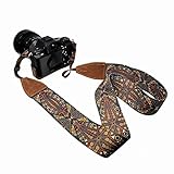 Lebensstyle Breite Kameragurt Kamera Zubehör Kameraband Hals/Schultergurt Einstellbar Vintage Design Camera Strap Camcorder Fernglas Fotograf（Bunt