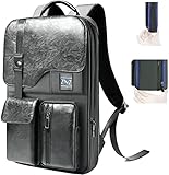 Schlanker & Erweiterbarer Laptop Rucksack 15,6 Zoll Business Rucksack mit USB, Anti Diebstahl Reisen Rucksack für wasserdichte Notebook Tagesrucksack Schulrucksack Herren Damen, Grau US