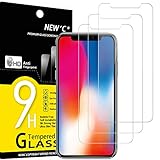 NEW'C 3 Stück, Panzer Schutz Glas für iPhone 11 Pro, iPhone X, iPhone XS, Frei von Kratzern, 9H Härte, HD Displayschutzfolie, 0.33mm Ultra-klar, Ultrabeständig