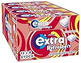 EXTRA® REFRESHERS Strawberry Lemon, erfrischendes Geschmackserlebnis, 12x8 Stück