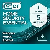 ESET HOME Security Essential 2024 | 5 Geräte | 1 Jahr | inklusive Sicheres Banking & Surfen, Sicheres Heimnetzwerk, Webcam-Schutz | Windows, macOS und Android | Aktivierungscode per E-Mail