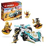 LEGO 71791 NINJAGO Zanes Drachenpower-Spinjitzu-Rennwagen, Spielzeug für Kinder ab 7 Jahren, Jungen & Mädchen, Fahrzeug-Bausatz mit Spinnfunktion und 4 Minifiguren