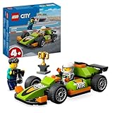 LEGO City Rennwagen, Spielzeug-Rennauto, klassischer Sportwagen, Geschenk für Kinder, Auto-Bauset für Jungs und Mädchen ab 4 Jahren mit 2 Minifiguren, darunter EIN Fotograf und EIN Rennfahrer 60399