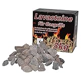 ACTIVA Lavasteine 3kg Nachfüllpack für Gasgrill oder Lavasteingrill - garen Sie schonend und effizient Ihr Grillgut