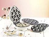 Rosenstein & Söhne Donatmaker: 3in1-Donut-, Cupcake- und Cakepop-Maker mit Antihaftbeschichtung (Donut Muffin & Cake Pop Maker, 3-in-1 Cake Pops Donuts Cupcakes, Geschenkideen)