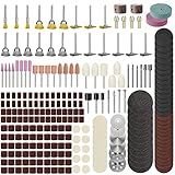 217Pcs Multifunktionswerkzeug Zubehör Set für Drehwerkzeug，1/8'Schaft Mehrzweck Zubehörset für Holz Metall Glas Schneiden, Schleifen, Polieren, Bohren und Gravieren