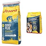 JOSERA SensiPlus (1 x 15 kg) + Knuspies mit Ente (900 g) | Hundefutter & Leckerlis mit Ente für empfindliche Hunde | Super Premium Trockenfutter & Snacks für ausgewachsene Hunde