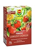 COMPO Tomaten Langzeit-Dünger für frucht- und knollenbildendes Feingemüse sowie Gewürzkräuter, Tomatendünger, 6 Monate Langzeitwirkung, 2 kg, 33 m²