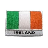 Catch the Patch Irland Flagge Fahne - Aufnäher, Bügelbild, Aufbügler, Applikationen, Patches, Flicken, zum aufbügeln, Größe: 5,3 x 7,6 cm