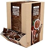 Cocoa Fantasy Dark, Großpackung Portionsbeutel, 100 Kakao Sticks 24g, Dunkle Trinkschokolade, 30% Kakaoanteil