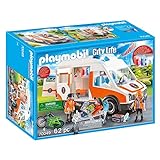 PLAYMOBIL City Life 70049 Rettungswagen mit Licht und Sound, Ab 4 Jahren