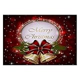 Merry Christmas Welcome Doormats Indoor Home Carpets Decor 40x60CM Teppich Polypropylen Läufer (Red, One Size)