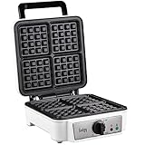 Waffeleisen | doppelwaffeleisen für 2 Waffeln | Schnelle und stabile Wärme, Leicht Zu Lagern | Waffeln Maschine Weiß | 1200 Watt | Waffle Maker Belgische Waffel durch Gadgy