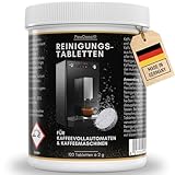 Reinigungstabletten für Kaffeevollautomaten und Kaffeemaschinen 100 Stück x 2g - Reinigungstabs kompatibel mit Jura, Siemens, Krups, Bosch, Miele, Melitta, WMF uvm.