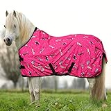 York Ponydecke Regendecke für Pony Horsi pink Koppeldecke Weidedecke Winterdecke (105 cm)