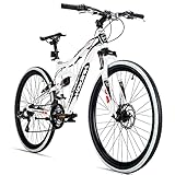 Bergsteiger Kodiak 26 Zoll, 29 Zoll Mountainbike, Scheibenbremse, Shimano 21 Gang-Schaltung, Vollfederung, Fully MTB für Jungen, Mädchen, Damen & Herren